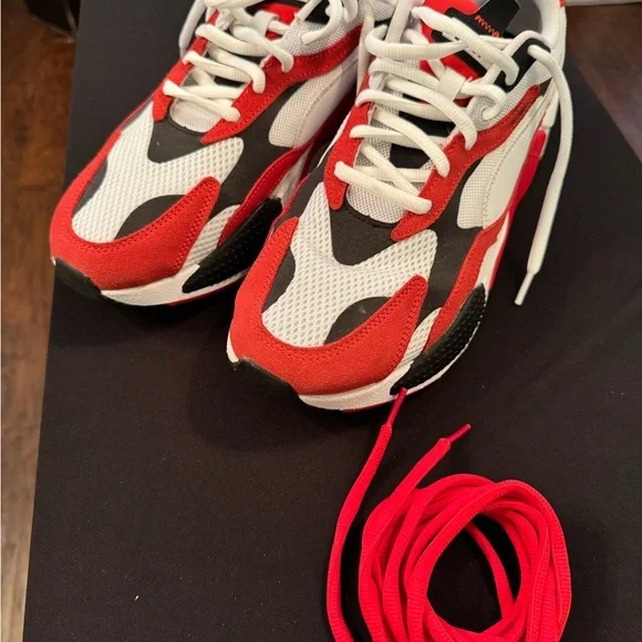 Puma Red and White Running Shoes - Picture 5 of 6